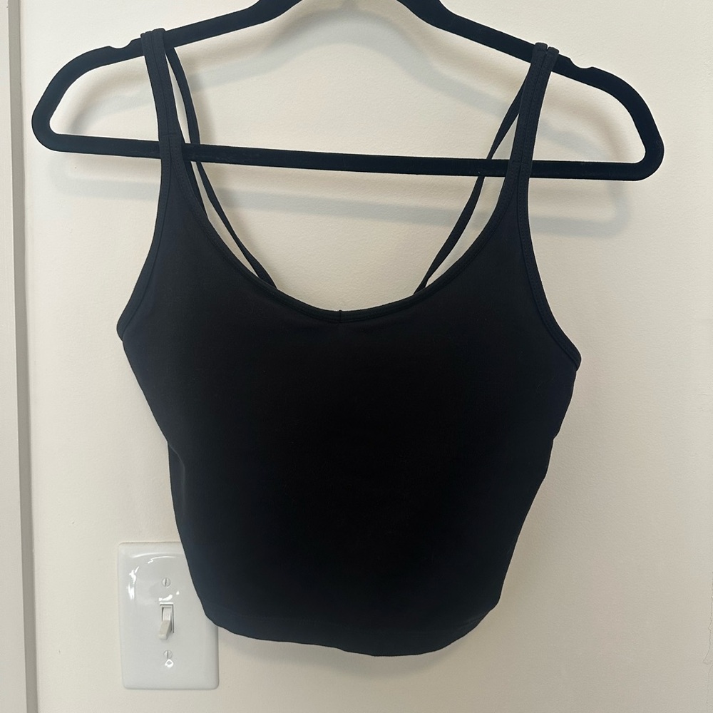Vuori Black Crop Top Tank